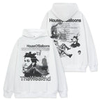 White hooded sweatshirt / S