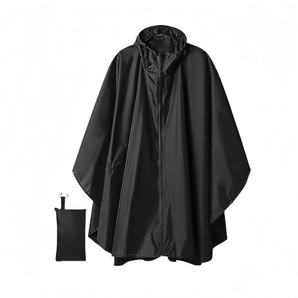 Amazon Fashion Cloak Raincoat Adult Men and Women Zipper Cloak Raincoat Poncho Backpack Cycling Outdoor Camping