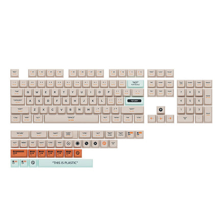 XDA Height Pacha Dog Theme Pattern Yellow Green Keycap Thermal Sublimation Mechanical Keyboard Cap Small Full Set PBT Keycap