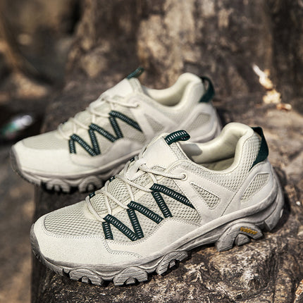 25 Four Seasons Sports Outdoor Shoes for Men and Couples Mesh Breathable Hiking Shoes for Women Off-Road Anti-Slip Hiking Jinjiang Cold Sticky Shoes