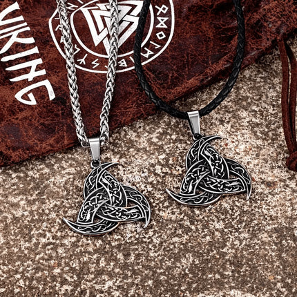 Cross-border Explosions Nordic Viking Celtic Rune Pendant Necklace Norwegian Style Jewelry Amulet Accessories for Hair