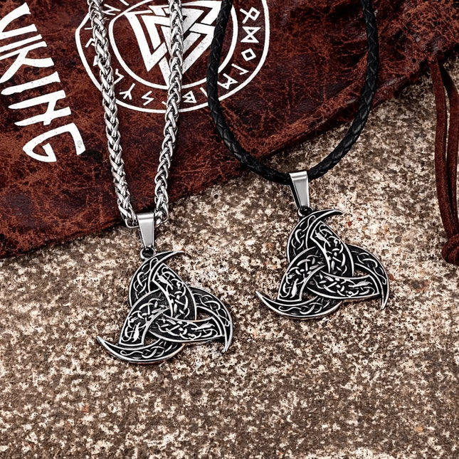 Cross-border Explosions Nordic Viking Celtic Rune Pendant Necklace Norwegian Style Jewelry Amulet Accessories for Hair