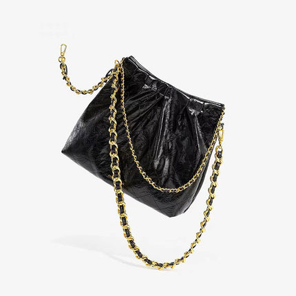 Chain Link Bag for Women 2026 New Model Large Capacity Trash Bag Style Niche Versatile Tote Hobo Bag