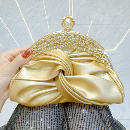 New Cross-border Socialite Clutch Bag Rhinestone Evening Dress Women's Bag Chain Crossbody Bag Evening Banquet Bag Gift Bag Bridal Bag