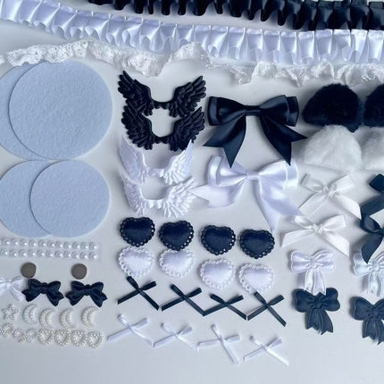 Gumei Handmade Accessories Set Lace Accessories DIY Support Fan Pain Bag Bar Material Bag Handmade Ear Decoration
