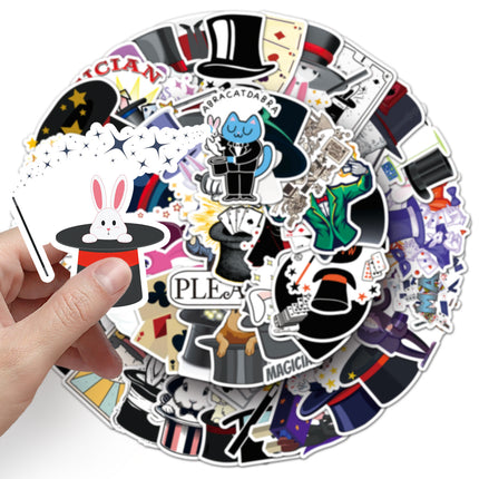 53 Magician Stickers Trend Cool Creative Cartoon Graffiti Waterproof Decorative Thermos Mobile Phone Computer Stickers