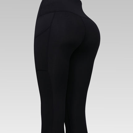 Cross-border Hip Pants High Waist High Elastic Sports Leggings Sports Pocket Yoga Pants Spring and Summer Outdoor Capri Tight Pants