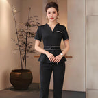 Black short-sleeved trousers / S