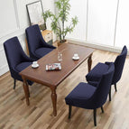 Navy / Lingge 06 small armrest chair cover