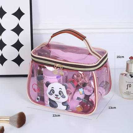New Cosmetic Bag Ins Advanced Cosmetic Storage Bag Portable Large Capacity Cartoon Cute Portable Wash Bag