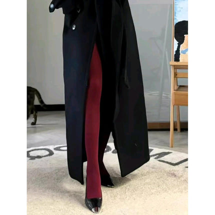 2025 New Pantyhose Spring and Autumn Color Pantyhose Slimming High Elastic Anti-crochet Candy Socks Base Socks Foreign Trade