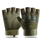 New soft shell half finger green / M