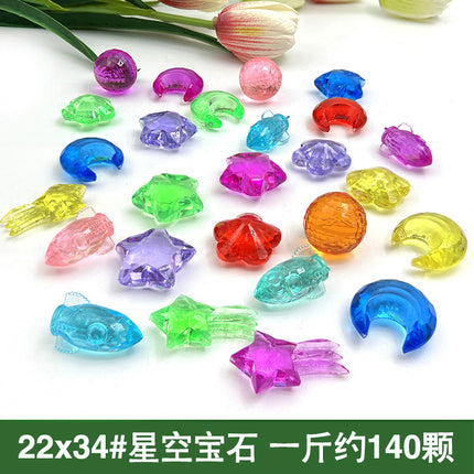 Crystal Children's Diamond Dolphin plastic gem colorful princess play house game archaeological digging gem game toy