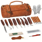 Leather bag 20-piece set (red pen)