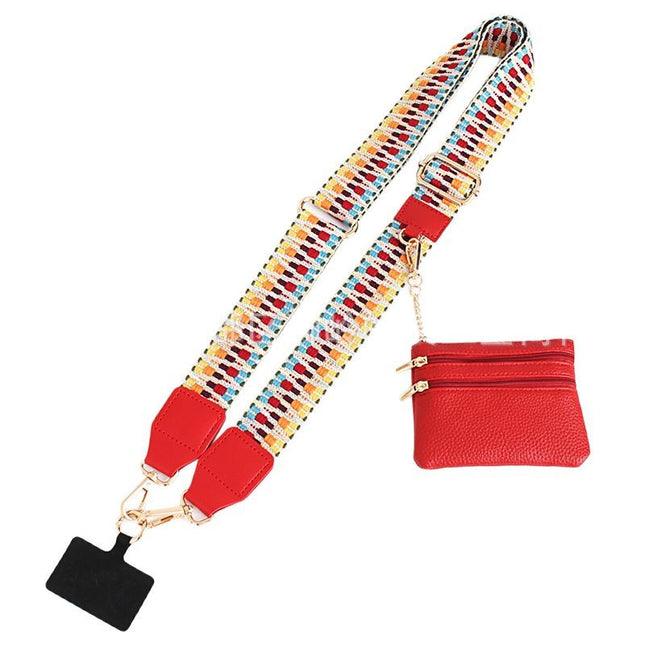 Cross-Border Amazon Mobile Phone Lanyard Strap with Detachable Shoulder Crossbody Shoulder Strap with Detachable Coin Purse
