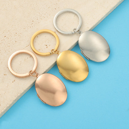 316L Mirror Stainless Steel Various Style Photo Box Pendant DIY Open Photo Photo Frame Pendant Keychain