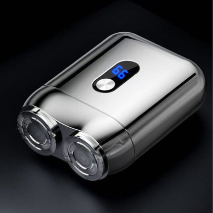 Cross-border Portable Two-head Double-head Magnetic Rechargeable Razor Men's Full-body Washable Electric Shaver Super Clean