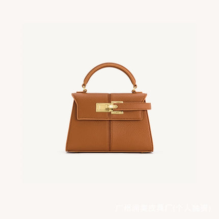 [Cross-border] jwpei ladder bag portable high-end fashion Kelly bag simple shoulder messenger bag leather women's bag