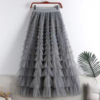 Gray / M (skirt length 85cm)