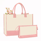 Pink White Bag
