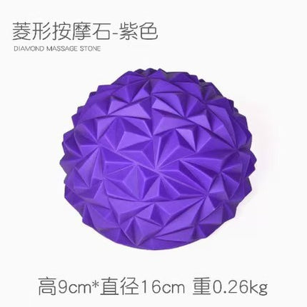 Yoga foot massage semicircle ball, diamond pineapple ball, sensory domestication ball semicircle durian ball