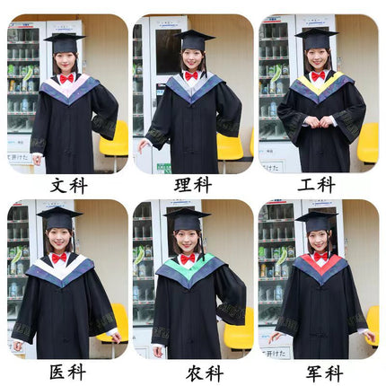Wholesale Bachelor's Uniforms, College Students' Male and Female Graduation Dresses, Master's Uniforms, Science Adult Liberal Arts and Engineering Scientist Uniforms