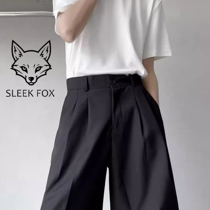 2025 Summer Thin Breathable Unisex Five-Point Shorts Solid Color Loose Casual Comfortable Suit Shorts