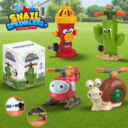 <English version> Amazon fire hydrant cactus summer water spray outdoor sprinkler toys for children