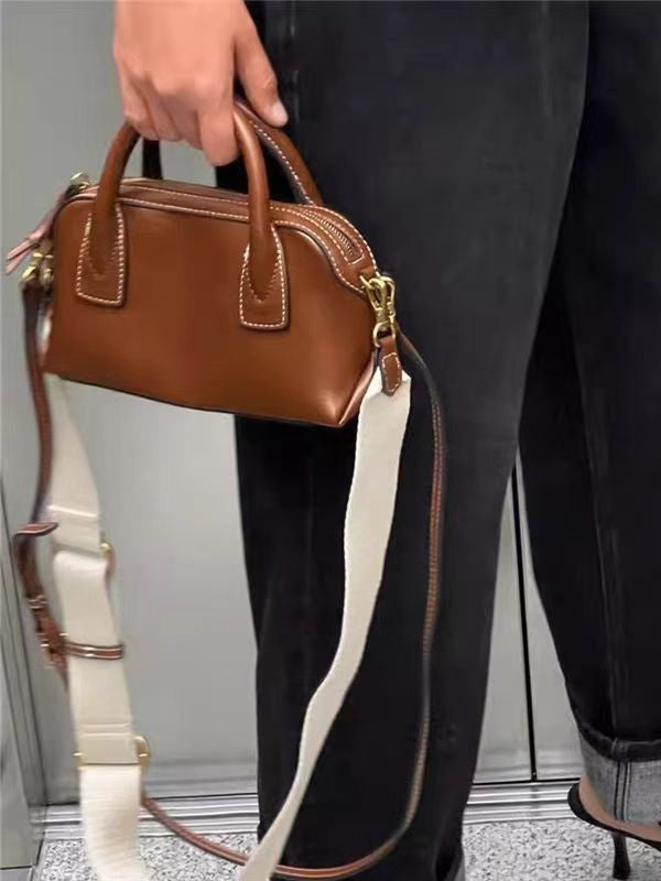 PU Bowling Crossbody Bag / Sac Bowling Bandoulière PU