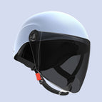 One size fits all / Autumn helmet frosted blue + long mirror sunscreen glasses