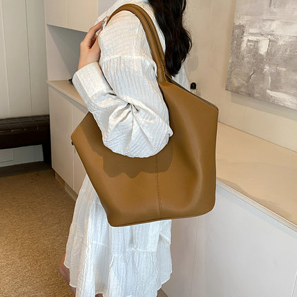 PU Tote Shoulder Bag Women / Sac Cabas Épaule PU Femme