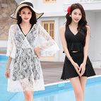 071 three-piece set-white with black / M Suggested 37.50 kg-47.50 kg