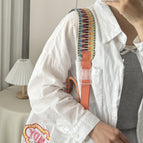 Color dot wide shoulder straps