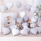 18inch white hearts
