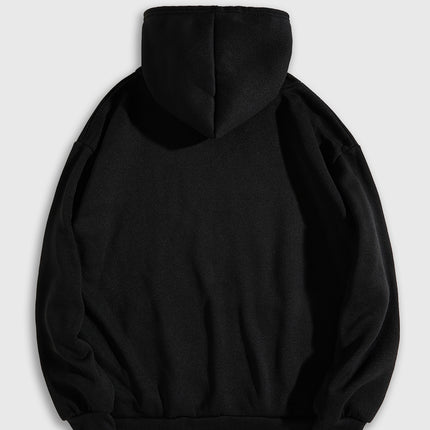 Men's Casual Letter-Print Hoodie