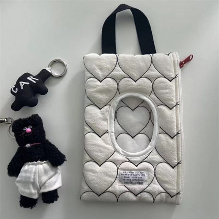 New Ins Macaron Color Wipes Storage Bag Car Tissue Bag Baby Stroller Wipes Hanging Bag