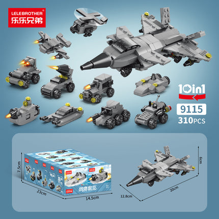 Lele Brothers 9113-9119 Project Fire Military Police Boys and Children Assembling Building Blocks Ornaments Toys
