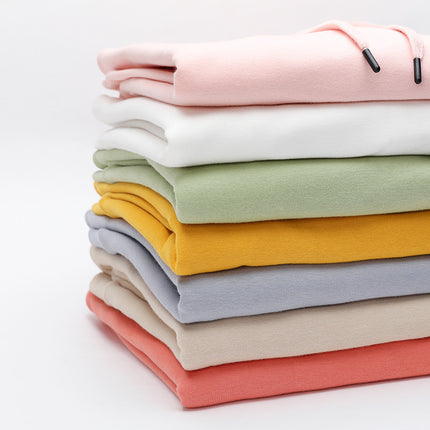 400g Heavyweight Fleece-Lined Autumn and Winter Hooded Sweatshirt, Multi-Color, Solid Color, Simple and Thick, Suitable for Layering, Unisex Sports Hoodie