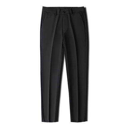 Summer New Men's Casual Trousers Korean Style Small Leg Light Business Men's Trousers Dress Pants Cropped