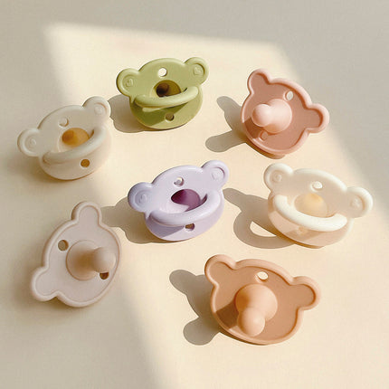 ins newborn anti-flatulence food grade silicone pacifier 0-6 months baby sleeping super soft pacifier