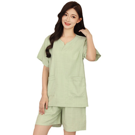 Soft Cotton Sweatshirt Women's Men's Couples Cotton Fertilizer plus size Bath Clothes Massage Chinese Steamed Sauna Clothes