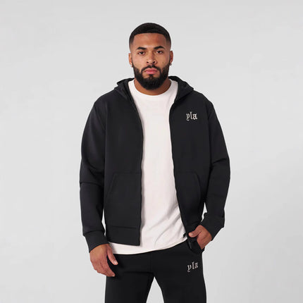 Cross-border New YOUNGLA Casual Hooded Cardigan Sweater Men's Loose Gym Running Training Sports Long Sleeve