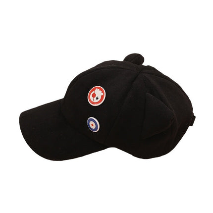 Asuka Same Style Hat EVA Cat Ear Hat Cartoon Cute Popular Versatile Peaked Cap Animation Two-dimensional