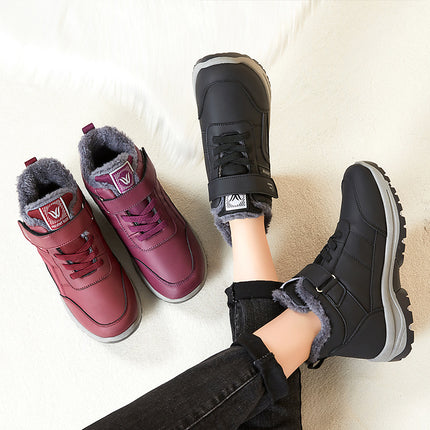Factory direct walking cotton boots women's winter new cotton shoes wholesale fleece-lined thickened mountaineering snow boots live generation