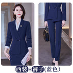 Dark blue suit + dark blue suit pants / S
