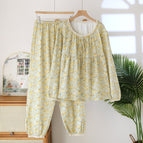 Drawstring lace crepe cover-mountain flower fanll / M