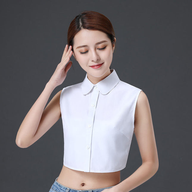 Professional Fake Collar Women's New Formal Black and White Sweater Decorative Collar Versatile Vest Shirt Decorative Fake Collar