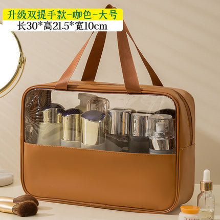 New Large Capacity Cosmetic Bag Desktop Box Swimming Waterproof Transparent Bag Travel Portable Toiletry Storage Bag