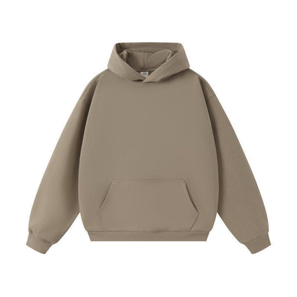 American Trendy Brand 450g Heavy Weight Terry Off-Shoulder Hooded Sweatshirt Men's Spring & Fall Hoodless Rope Loose Hoodie Wholesale