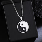 Yj8122 black and white tai chi/single pendant